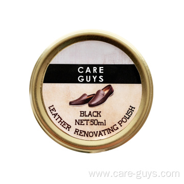 Tin shoe polish leather renovating polish